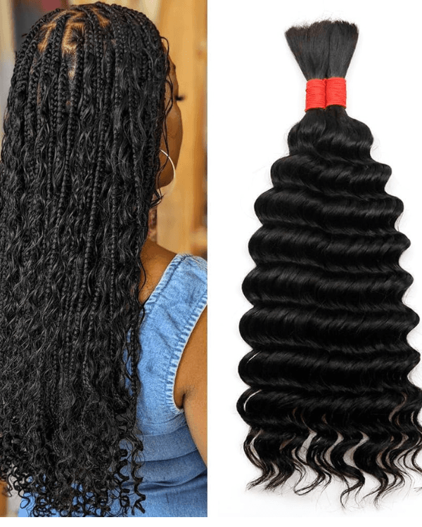 Get the ultimate volume and definition with Premium Raw Indian Temple Bulk Hair – Deep Curly