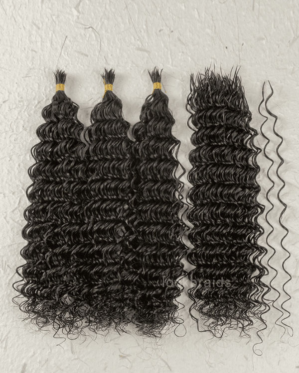 Get the ultimate volume and definition with Premium Raw Indian Temple Bulk Hair – Deep Curly