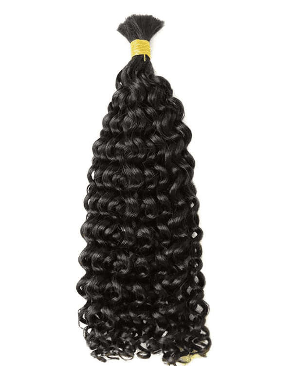 Premium Raw Indian Temple Bulk Hair – Natural Curly | 100% Virgin Temple Hair | 100g– Bella Hararo