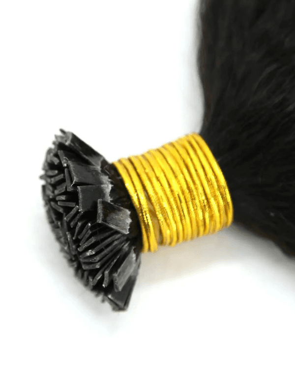 Raw Indian Temple Hair Flat-Tip Kinky Curly | 100% Virgin Indian Hair | 100g– Bella Hararo