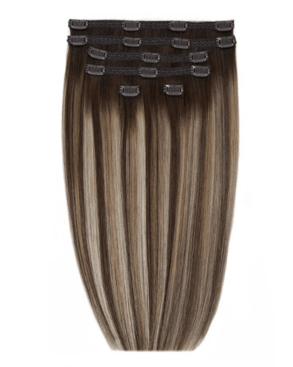 Indian Remy Hair 6 PCS Set Premium Straight Clip-In Hair Extensions  | Single Drawn | 100% Virgin Indian Hair | 100g – Bella Hararo