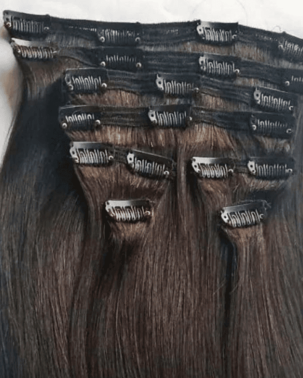 Indian Remy Hair 10 PCS Set Premium Straight Clip-In Hair Extensions  | Single Drawn | 100% Virgin Indian Hair | 100g – Bella Hararo