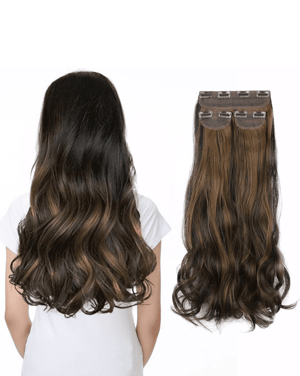 Indian Remy Hair 3 PCS Set Premium Natural Wavy Clip-In Hair Extensions  | Single Drawn | 100% Virgin Indian Hair | 100g – Bella Hararo
