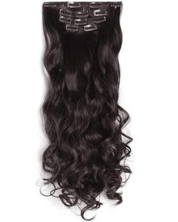 Indian Remy Hair 4 PCS Set Premium Natural Wavy Clip-In Hair Extensions | Double Drawn | 100% Virgin Indian Hair | 100g – Bella Hararo