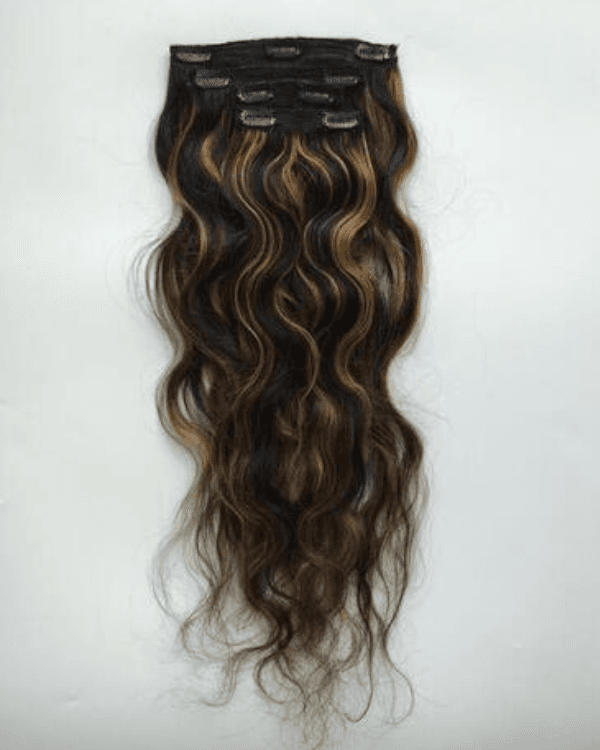 Indian Remy Hair 4 PCS Set Premium  Curly Clip-In Hair Extensions | Double Drawn | 100% Virgin Indian Hair | 100g – Bella Hararo