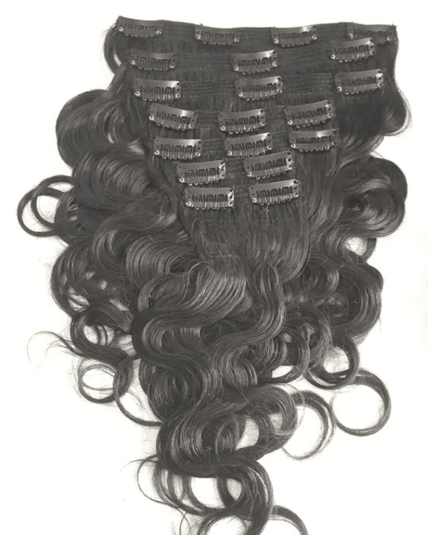 Indian Remy Hair 7 PCS Set Premium  Curly Clip-In Hair Extensions | Double Drawn | 100% Virgin Indian Hair | 100g – Bella Hararo