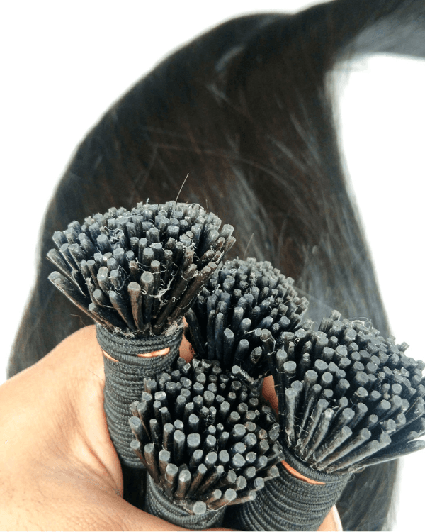 Raw Indian Temple Hair I-Tip Straight  | 100% Virgin Indian Hair | 100g– Bella Hararo