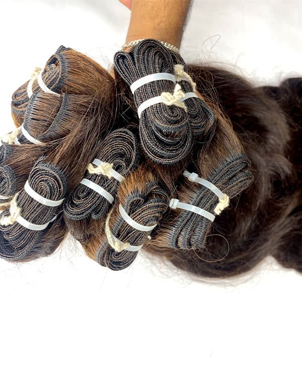 10 Bundles Deal – Natural Wavy Raw Indian Temple Human Hair | Bella Hararo